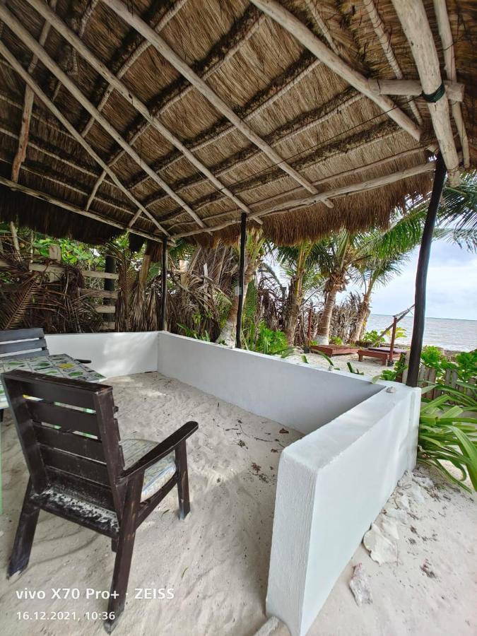 Lunazul Eco-Cabana Frente Al Mar Mahahual Buitenkant foto