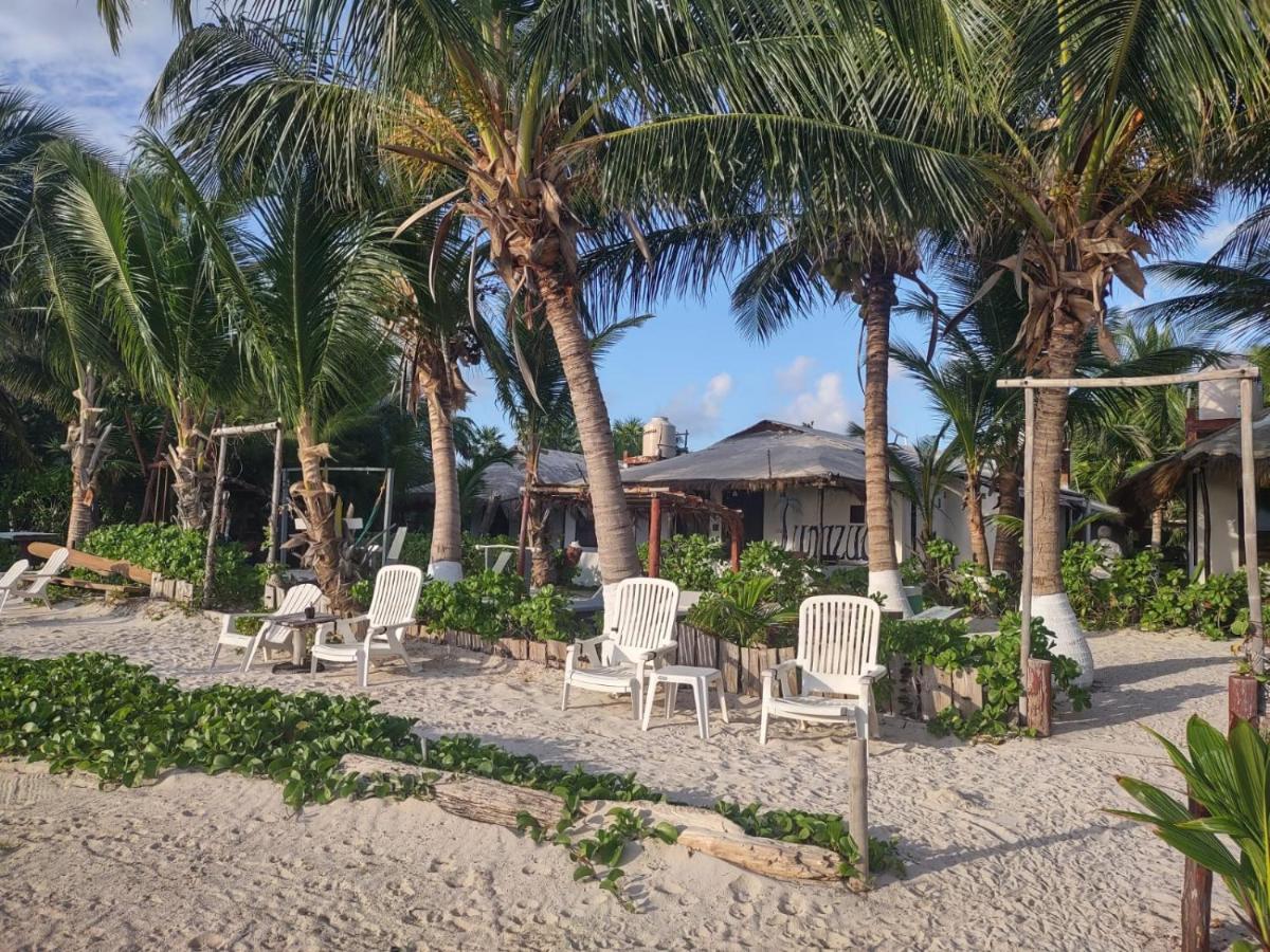 Lunazul Eco-Cabana Frente Al Mar Mahahual Buitenkant foto