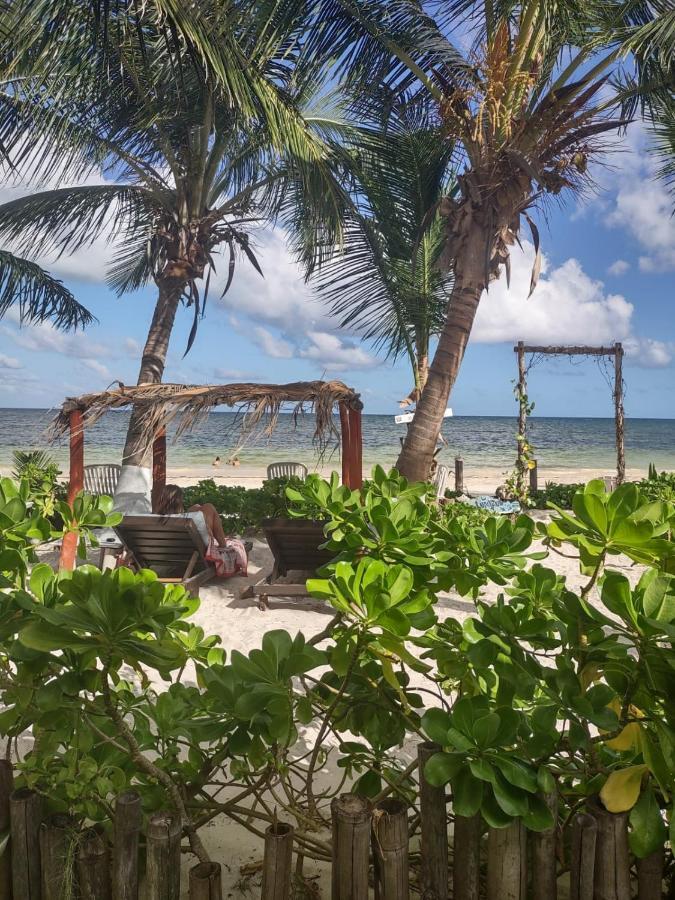 Lunazul Eco-Cabana Frente Al Mar Mahahual Buitenkant foto