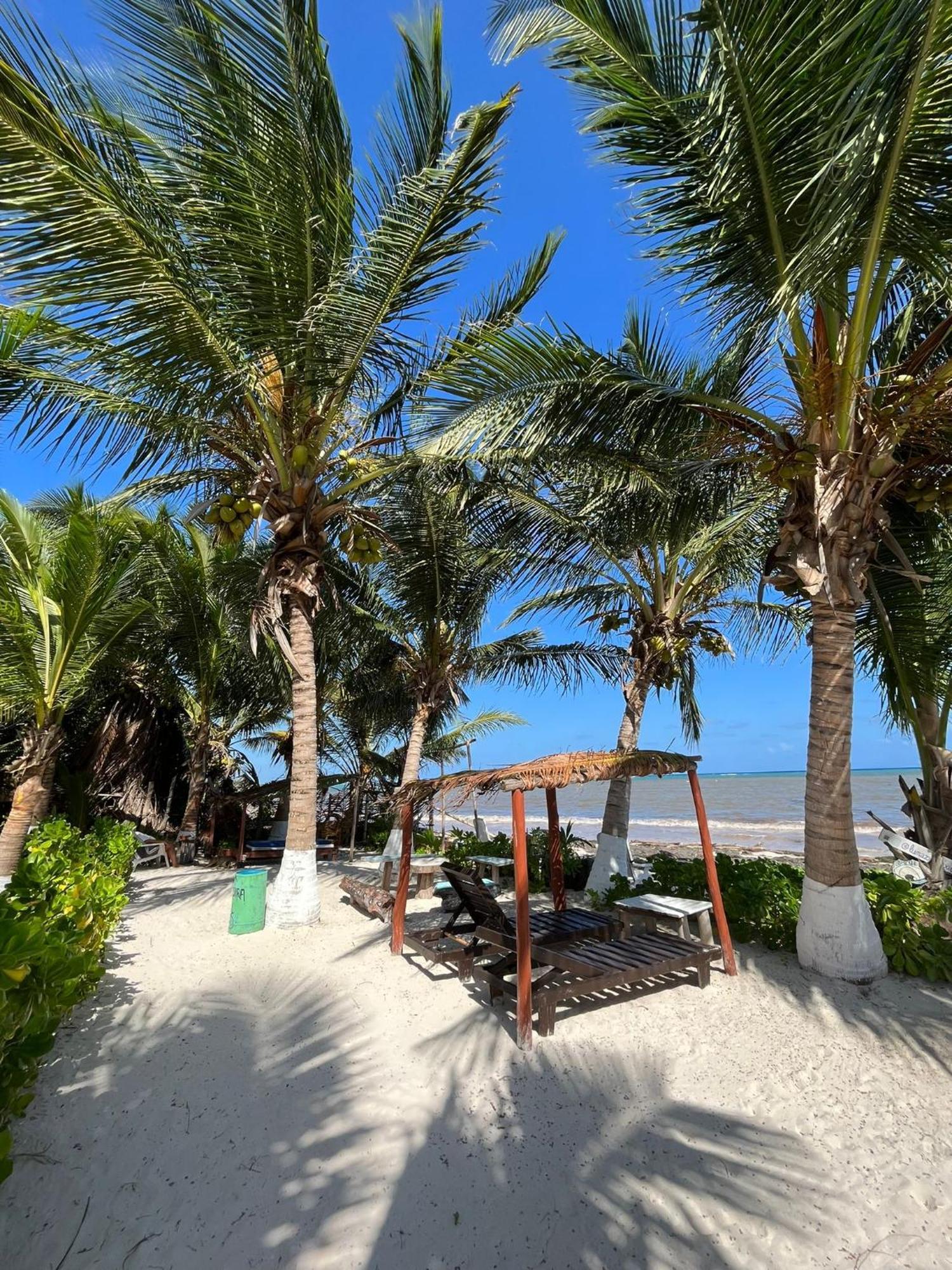 Lunazul Eco-Cabana Frente Al Mar Mahahual Buitenkant foto