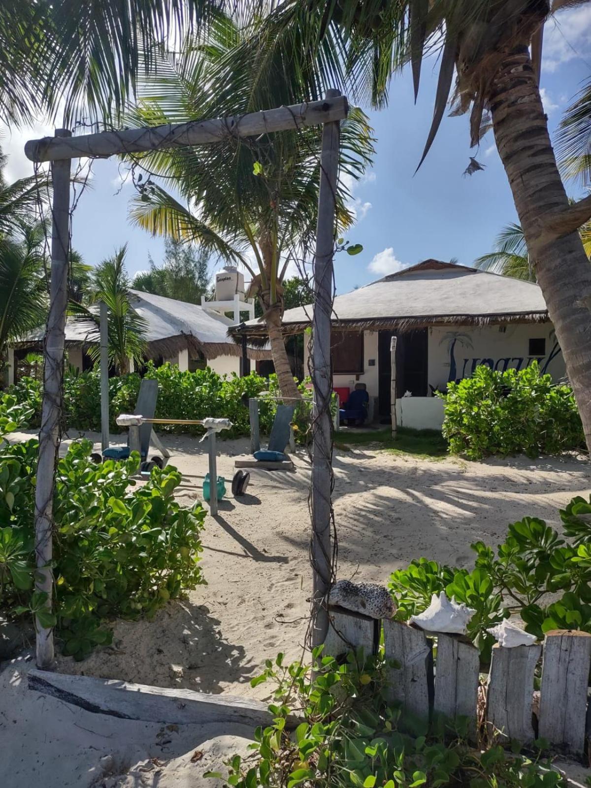 Lunazul Eco-Cabana Frente Al Mar Mahahual Buitenkant foto